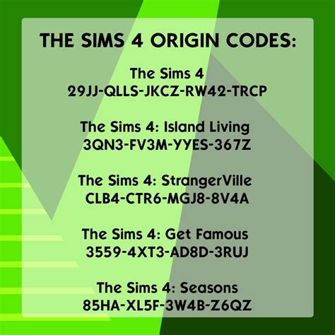 origin promo codes sims 4.